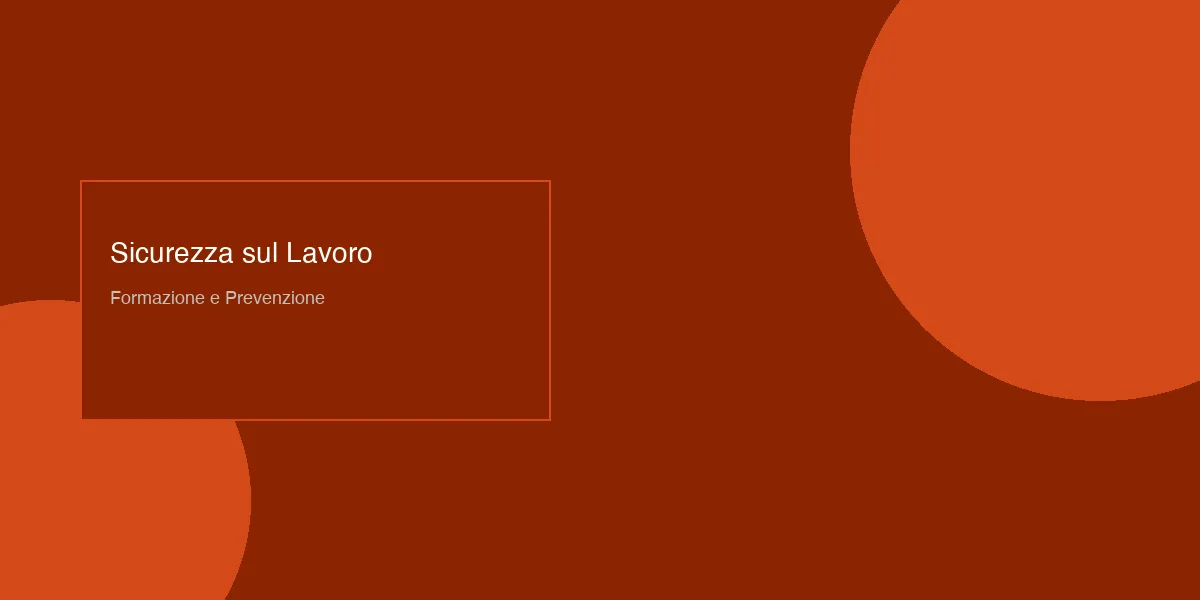 Sicurezza sul lavoro: il nuovo programma di formazione 2026